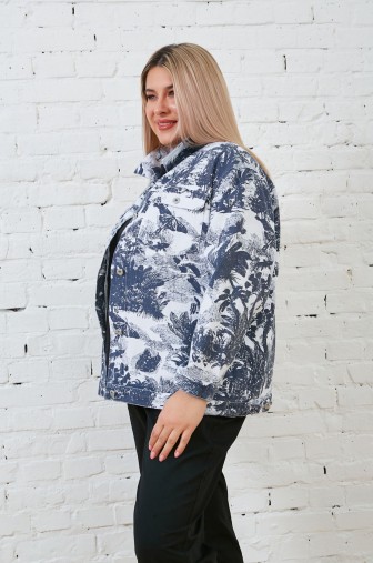 %Куртка 1345: Цвет сине-белый распродажа% фото: #1