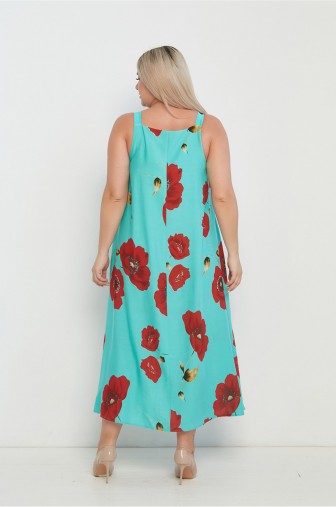 %Платье 1295: Цвет бирюзовый распродажа% фото: #1