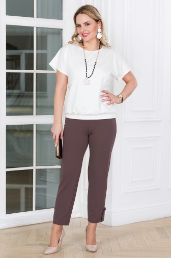 %Капри «Мерси». Цвет: кофейный распродажа% фото: #1