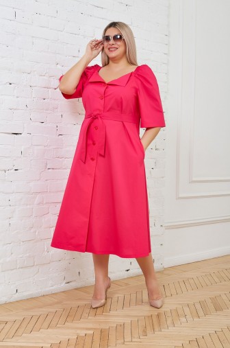 %Платье 1310: Цвет фуксия распродажа% фото: #1