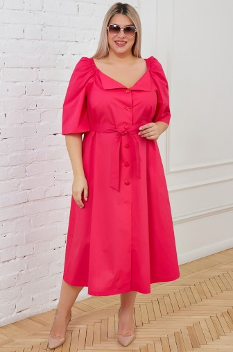 Фото: %Платье 1310: Цвет фуксия распродажа%